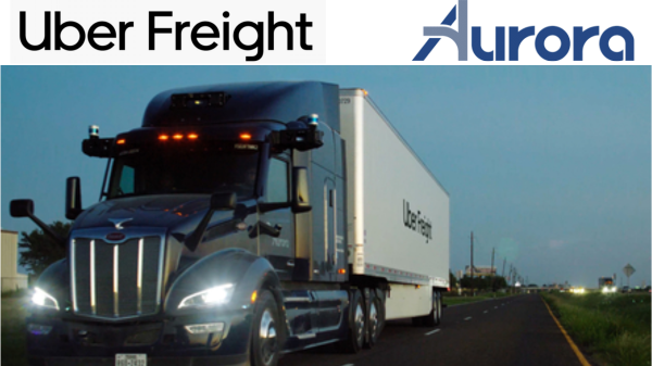 Aurora and Uber Freight aim to unlock autonomous truck capacity for carriers with Aurora Horizon, which will be deployed in the coming years and serve carriers across the Uber Freight platform. Photo: Aurora.