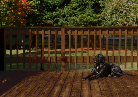 PPG’s OLYMPIC® and PITTSBURGH PAINTS & STAINS® U.S. woodcare brands selected Chestnut Brown as the 2023 Stain Color of the Year. This rich, warming brown is the perfect on-trend hue for outdoor living spaces, including decks and pergolas. (Photo: Business Wire)