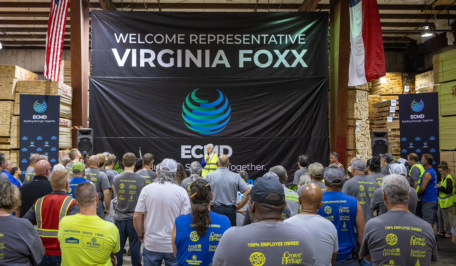 U.S. Congresswoman Virginia Foxx tours ECMD, Inc.