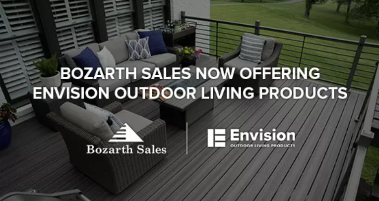 Bozarth Sales to Distribute Envision Outdoor Living Products