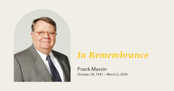 Frank R. Marvin October 28,1941 - March 2, 2024