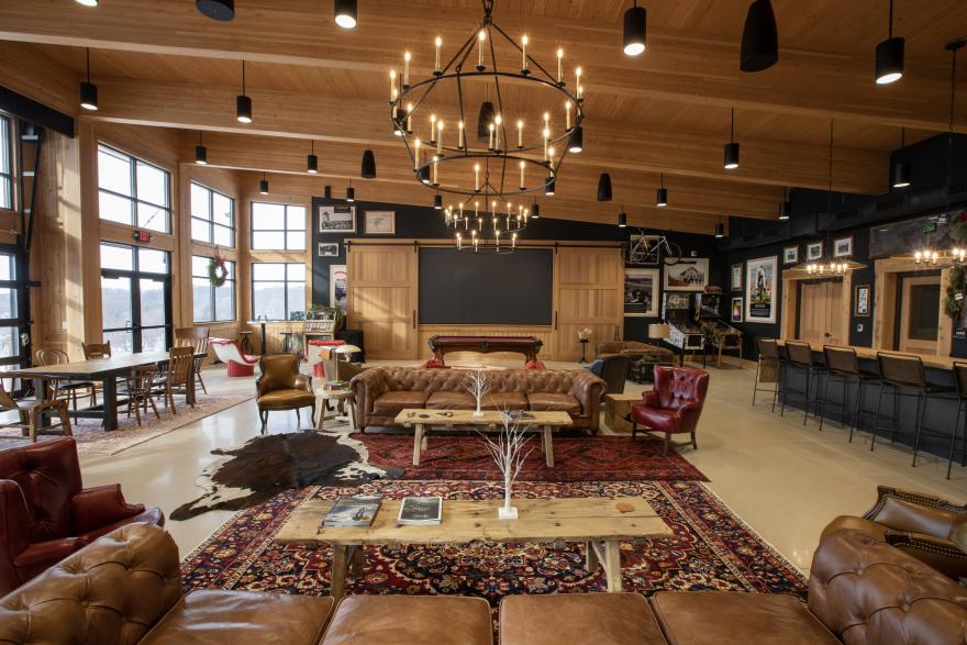 SmartLam’s design, engineering and manufacturing results in ecologically sustainable, strong and fire-resistant cross-laminated timber, and glulam products. (Image courtesy of SmartLam)
