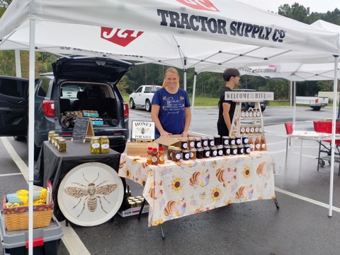 Bee Blessed Farm & Apiary sells homemade honey, jams and other items at the Tractor Supply store in Orange Park, Florida, during the retailer’s 2024 National Farmers Market. Free vendor registration for the 2025 national event is now open.