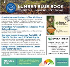 Lumber Blue Book Newsletter