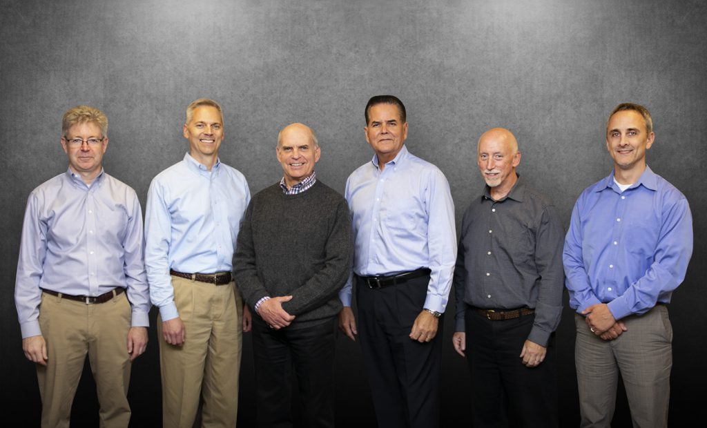 Pictured Left to right: Doug Nelson, Mark Erickson, Jim Carr, Frank Sanchez, Larry McDaniel, and Bill Zentner.